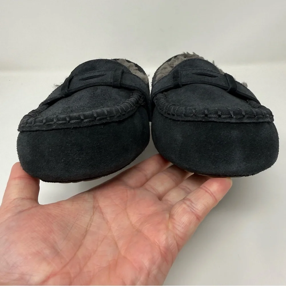New UGG Women's Willow Moc Toe Loafer Black Sz 11 - Picture 9 of 13